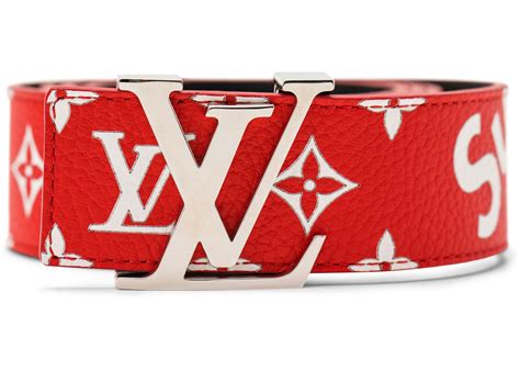 red and white louis vuitton belt|louis vuitton chrome belt.